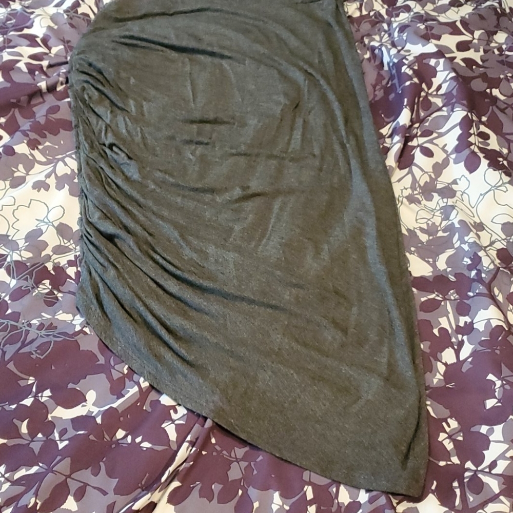 Pleated Pencil Skirt